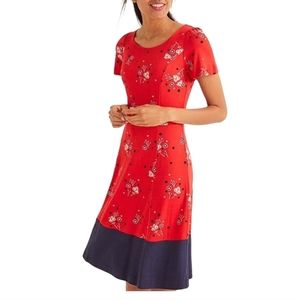 𝅺BODEN Erica Ponte Floral Midi Dress